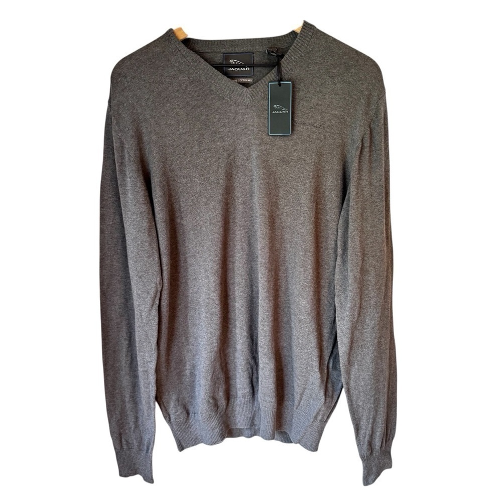 NWT Jaguar Men’s Cashmere Cotton Blend Preppy Classic Fit Sweater Sz US M